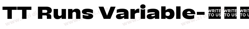 TT Runs Variable字体转换